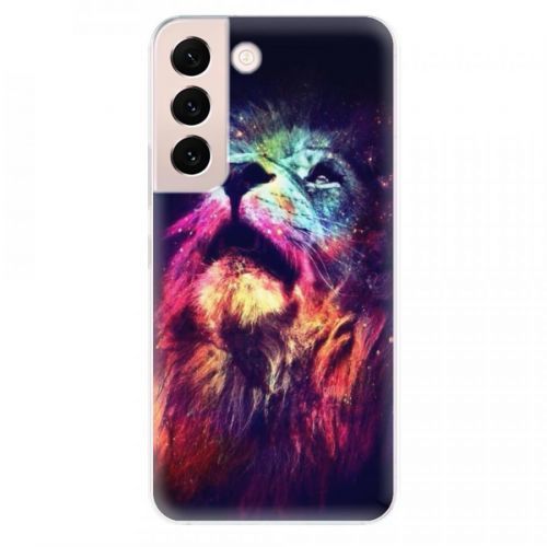 Odolné silikónové puzdro iSaprio - Lion in Colors - Samsung Galaxy S22+ 5G