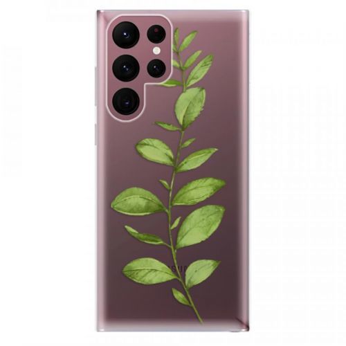 Odolné silikónové puzdro iSaprio - Green Plant 01 - Samsung Galaxy S22 Ultra 5G