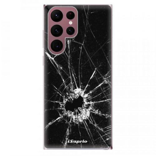 Odolné silikónové puzdro iSaprio - Broken Glass 10 - Samsung Galaxy S22 Ultra 5G
