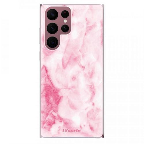 Odolné silikónové puzdro iSaprio - RoseMarble 16 - Samsung Galaxy S22 Ultra 5G