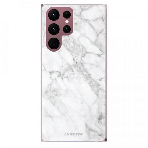Odolné silikónové puzdro iSaprio - SilverMarble 14 - Samsung Galaxy S22 Ultra 5G