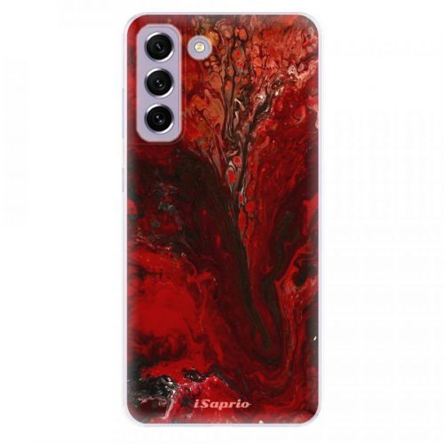 Odolné silikónové puzdro iSaprio - RedMarble 17 - Samsung Galaxy S21 FE 5G