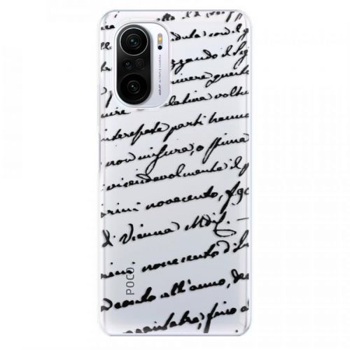 Odolné silikónové puzdro iSaprio - Handwriting 01 - black - Xiaomi Poco F3
