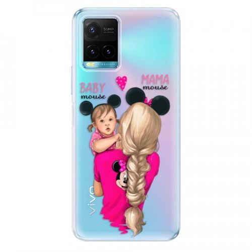 Odolné silikónové puzdro iSaprio - Mama Mouse Blond and Girl - Vivo Y21 / Y21s / Y33s