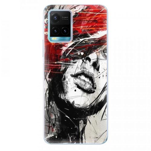 Odolné silikónové puzdro iSaprio - Sketch Face - Vivo Y21 / Y21s / Y33s