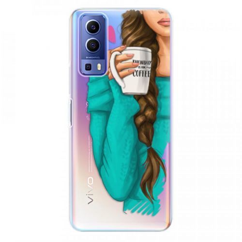 Odolné silikónové puzdro iSaprio - My Coffe and Brunette Girl - Vivo Y72 5G