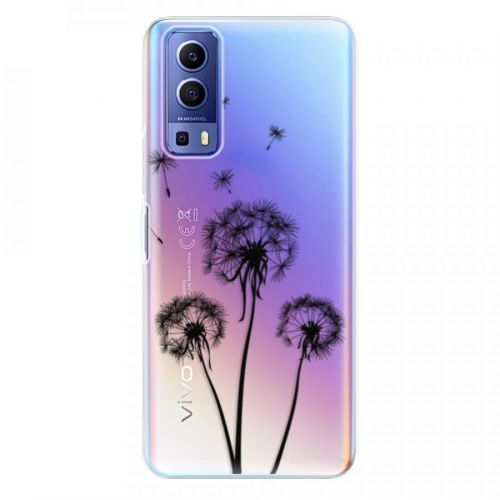 Odolné silikónové puzdro iSaprio - Three Dandelions - black - Vivo Y72 5G