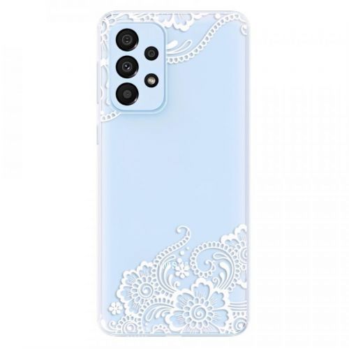 Odolné silikónové puzdro iSaprio - White Lace 02 - Samsung Galaxy A33 5G
