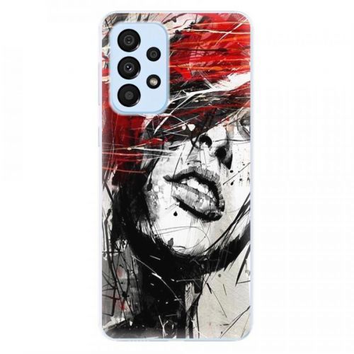 Odolné silikónové puzdro iSaprio - Sketch Face - Samsung Galaxy A33 5G