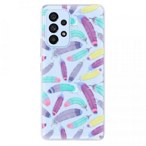 Odolné silikónové puzdro iSaprio - Feather Pattern 01 - Samsung Galaxy A53 5G