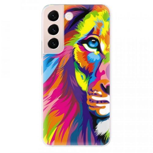 Odolné silikónové puzdro iSaprio - Rainbow Lion - Samsung Galaxy S22 5G
