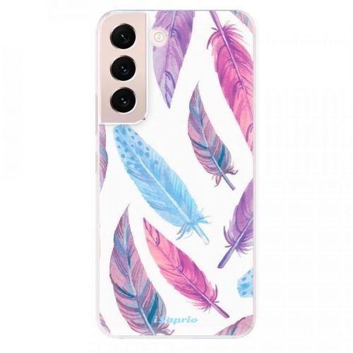 Odolné silikónové puzdro iSaprio - Feather Pattern 10 - Samsung Galaxy S22 5G