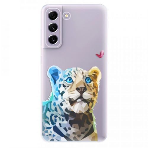 Odolné silikónové puzdro iSaprio - Leopard With Butterfly - Samsung Galaxy S21 FE 5G
