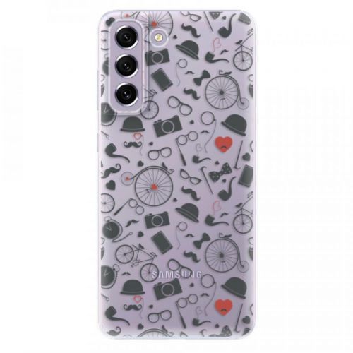Odolné silikónové puzdro iSaprio - Vintage Pattern 01 - black - Samsung Galaxy S21 FE 5G
