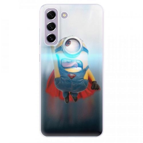 Odolné silikónové puzdro iSaprio - Mimons Superman 02 - Samsung Galaxy S21 FE 5G