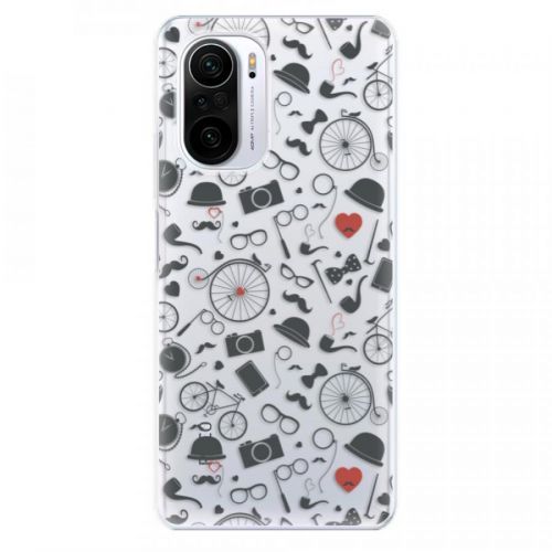 Odolné silikónové puzdro iSaprio - Vintage Pattern 01 - black - Xiaomi Poco F3