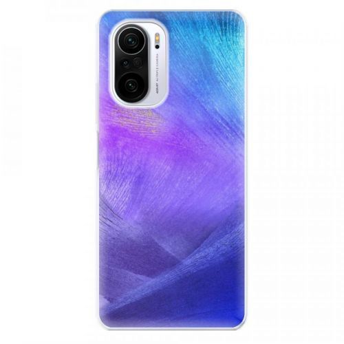 Odolné silikónové puzdro iSaprio - Purple Feathers - Xiaomi Poco F3