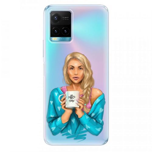Odolné silikónové puzdro iSaprio - Coffe Now - Blond - Vivo Y21 / Y21s / Y33s