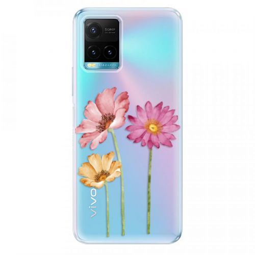 Odolné silikónové puzdro iSaprio - Three Flowers - Vivo Y21 / Y21s / Y33s