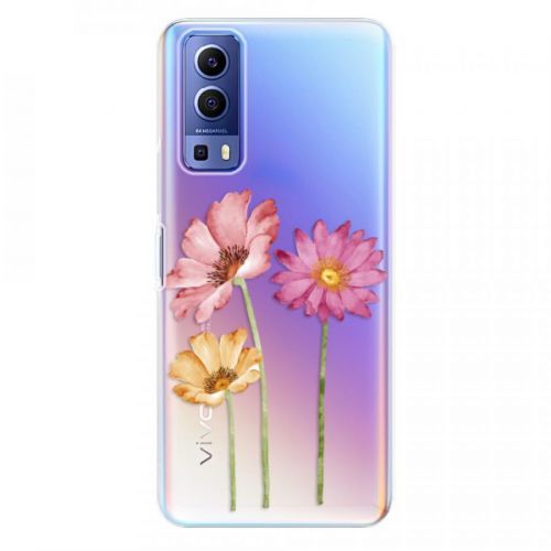 Odolné silikónové puzdro iSaprio - Three Flowers - Vivo Y72 5G
