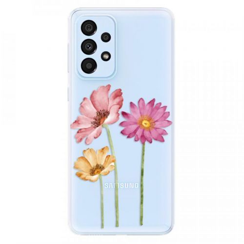 Odolné silikónové puzdro iSaprio - Three Flowers - Samsung Galaxy A33 5G