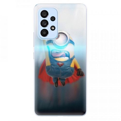 Odolné silikónové puzdro iSaprio - Mimons Superman 02 - Samsung Galaxy A53 5G