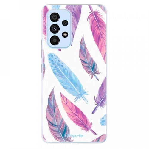 Odolné silikónové puzdro iSaprio - Feather Pattern 10 - Samsung Galaxy A53 5G