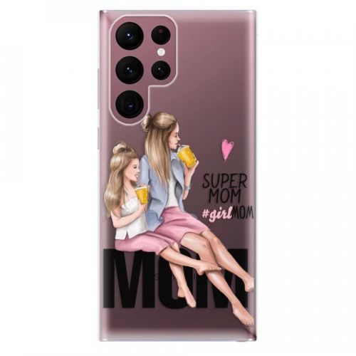 Odolné silikónové puzdro iSaprio - Milk Shake - Blond - Samsung Galaxy S22 Ultra 5G
