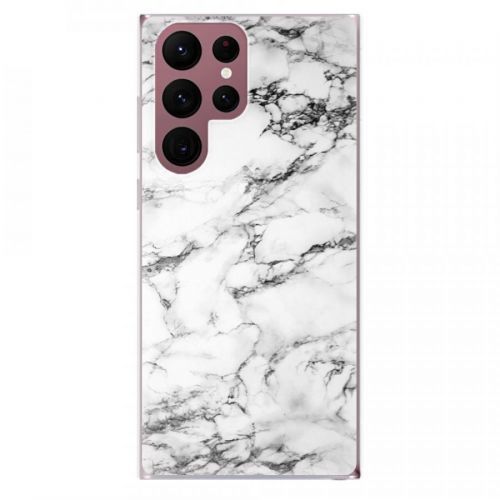 Odolné silikónové puzdro iSaprio - White Marble 01 - Samsung Galaxy S22 Ultra 5G
