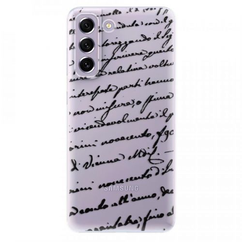 Odolné silikónové puzdro iSaprio - Handwriting 01 - black - Samsung Galaxy S21 FE 5G