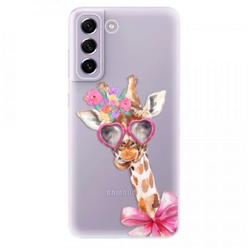 Odolné silikónové puzdro iSaprio - Lady Giraffe - Samsung Galaxy S21 FE 5G