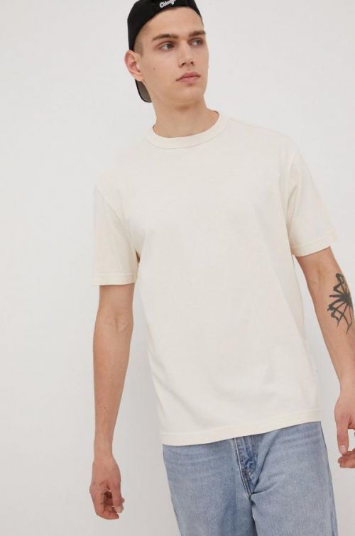 Bavlnené tričko Reebok Classic béžová farba, jednofarebný