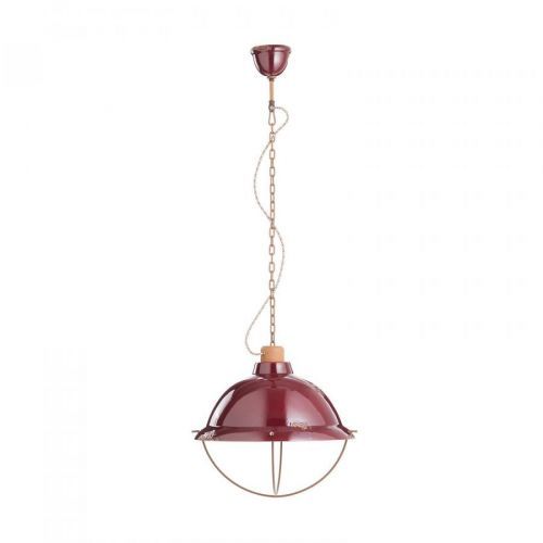 Závesná lampa C1680 z keramiky, bordó