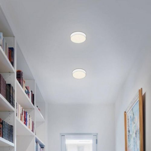 Stropné LED svietidlo Flame Star, Ø 15,7 cm, biela
