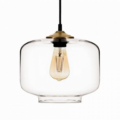 Závesná lampa Tube sklenené tienidlo číra, Ø 25 cm