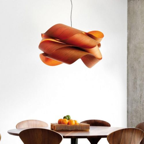LZF Link závesná lampa Ø 46 cm, čerešňa prírodná
