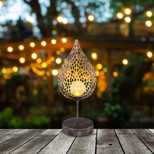 Solárne LED svietidlo 33528 v tvare listu