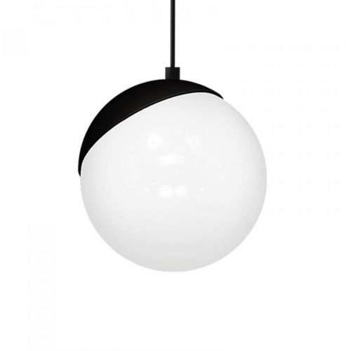 Závesná lampa Sfera 1-plameňová sklo/kov čierna