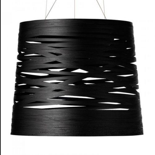 Foscarini Tress grande závesné LED svetlo, čierna