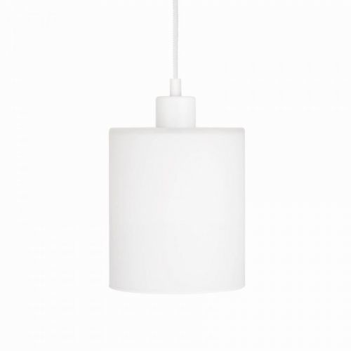 Závesná lampa Sóda sklenené tienidlo biela Ø 15 cm