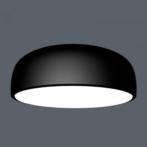 FLOS Smithfield C LED stropná lampa, čierna matná