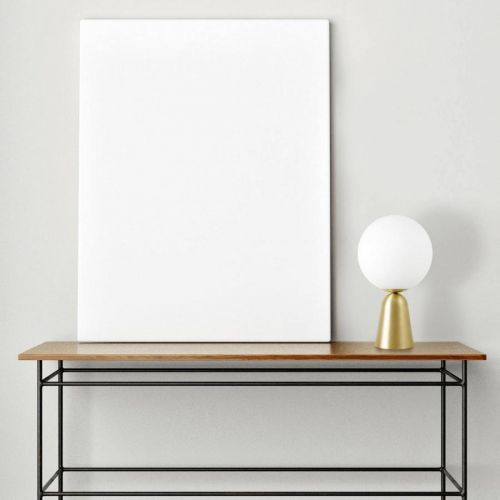 Stolná lampa Lunar so zlatým podstavcom, Ø 30 cm
