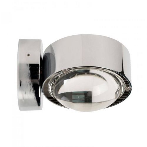 Vonkajšie nástenné LED Puk Outdoor Wall, chróm