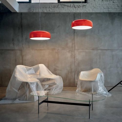 FLOS Smithfield S závesná lampa v červenej