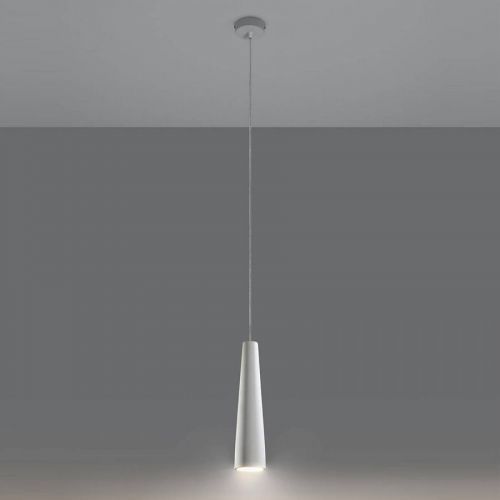 Závesná lampa Lectra z keramiky v tvare kužeľa
