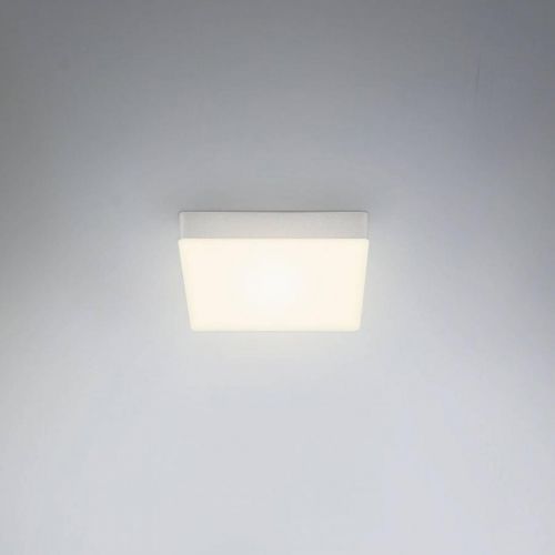 Stropné LED svietidlo Flame 15,7x15,7 cm, striebro