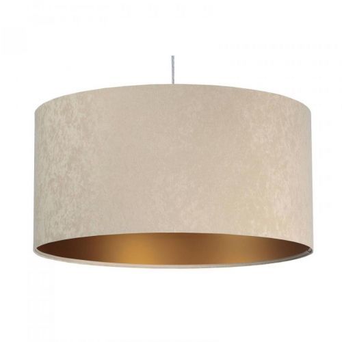 Závesná lampa Salina, béžová/zlatá Ø 50 cm