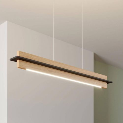 Rothfels Lexa závesné LED, dub/čierne 78 cm