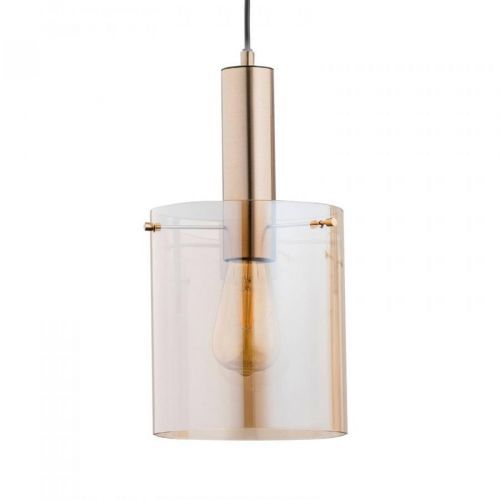 Závesná lampa Calena, 1-plameňová, zlatá