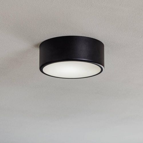 Stropné svietidlo Cleo, Ø 20 cm, čierne